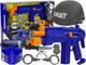 Zestaw policyjny Leantoys Swat Maska + Hełm + Odznaka + Pistolet 36 cm z akcesoriami (5903802454574) - obraz 2