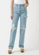 Джинси Buffalo David Bitton Super High Rise Distressed Loose Straight Color: Indigo (BL15898) W28 - зображення 1