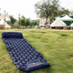 Туристичний надувний матрац Outdoor Sleeping з подушкою та вбудованим насосом ультралегкий каремат для кемпінгу походів риболовлі відпочинку водонепроникний складаний килимок 40D Nylon TPU 190x58x5 см для туристів та мандрівників - изображение 4