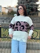 Обьемный женский свитер-туника молочного цвета 30087 One Size - изображение 1