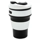 Термокружка складная силиконовая Collapsible black 350ml - изображение 1