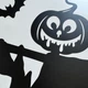 Наклейки на стену Happy Pocket для Хэллоуина Чучело Тыквы кот летучие мыши Черный Матовый Набор S - изображение 7