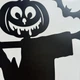 Наклейки на стену Happy Pocket для Хэллоуина Чучело Тыквы кот летучие мыши Черный Матовый Набор S - изображение 10