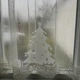 Новогодняя наклейка на стекло Елочка с подарками 40х43см (Елка новогодний декор стен самоклейка) матовая Белый (HP-027M-010M) - изображение 6