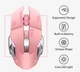 Бездротова ігрова Bluetooth миша GAME MOUSE 2.4G на акумуляторі рожева - зображення 4