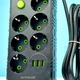 Мережевий подовжувач (фільтр) UA Power F17U на 6 розеток + 3USB 6m - зображення 4