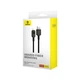 Кабель Baseus Unbreakable Series Fast Charging Data Cable USB to iP 2.4A 1m Cluster Black (P10355802111-00) - изображение 2