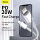 Кабель Baseus High Density Braided Fast Charging Data Cable Type-C to iP PD 20W 2m White (CATLGD-A02) - изображение 7