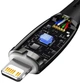 Кабель Baseus Glimmer Series Fast Charging Data Cable Type-C to iP 20W 1m Black (CADH000001) - изображение 3