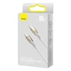 Кабель Baseus Glimmer Series Fast Charging Data Cable Type-C to Type-C 100W 1m White (CADH000702) - изображение 2