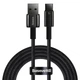 Кабель Baseus Tungsten Gold Fast Charging Data Cable USB to Type-C 100W 2m Black (CAWJ000101) - изображение 1