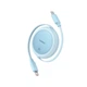 Кабель Baseus Free2Pull Mini Charging Cable USB-C to USB-C 60W 1m Galaxy Blue (P10364500311-01) - зображення 3