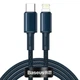 Кабель Baseus High Density Braided Fast Charging Data Cable Type-C to iP PD 20W 1m Blue (CATLGD-03) - изображение 1