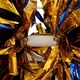 Помпони гантелі для черлідингу двоколірні SP-Sport Pom-Poms 0863 2шт Gold-Blue - зображення 3