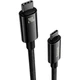 Кабель Baseus Tungsten Gold Fast Charging Cable Type-C to Type-C 240W 1m CAWJ040001 Black - изображение 2