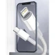 Кабель Baseus High Density Braided Fast Charging Cable Type-C to Lightning PD 20W 2m CATLGD-A02 White - изображение 6