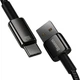 Кабель Baseus Tungsten Gold Fast Charging Cable USB to Type-C 100W 1m CAWJ000001 Black - изображение 3