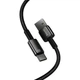 Кабель Baseus Tungsten Gold Fast Charging Cable USB to Type-C 100W 1m CAWJ000001 Black - изображение 5