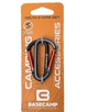 Набір алюмінієвих сервісних карабінів Base Camp Delta 6 Straight Set, 2 шт, Black/Grey (BCP 61415) - зображення 1