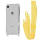 Чехол с ремешком WAVE Clear Case with Strap для Apple iPhone Xr yellow - изображение 1