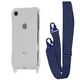 Чехол с ремешком VVave Clear Case with Strap для Apple iPhone Xr midnight blue - изображение 1