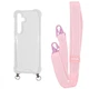 Чехол с ремешком WAVE Clear Case with Strap для Samsung Galaxy S24 Plus pink sand - изображение 1