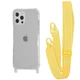 Чехол с ремешком VVave Clear Case with Strap для Apple iPhone 12/12 Pro yellow - изображение 1