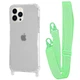 Чехол с ремешком WAVE Clear Case with Strap для Apple iPhone 13 Pro green - изображение 1