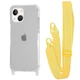 Чехол с ремешком VVave Clear Case with Strap для Apple iPhone 15 yellow - изображение 1