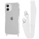 Чохол з ремінцем WAVE Clear Case with Strap для Apple iPhone 11 white - зображення 1