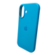Защитный чехол-накладка Silicone Full Case AA Open Cam для Apple iPhone 16 Surf Blue (FullOpeAAi16-38) - изображение 3