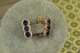 Серьги Xuping Jewelry Семафор с синими камнями 1,6 см золотистые - изображение 2
