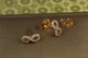 Серьги гвоздики Xuping Jewelry бесконечность 4 мм золотистые - изображение 2