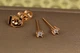 Сережки гвоздики Xuping Jewelry зірочки 3 мм золотисті - зображення 2