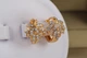 Серьги Xuping Jewelry кленовый листочек 1.3 см золотистые - изображение 1