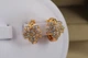 Серьги Xuping Jewelry кленовый листочек 1.3 см золотистые - изображение 3