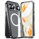 Чохол накладка Metal Glass для Google Pixel 9 Pro XL з металевим кільцем та додатковим захистом на камеру black - зображення 4