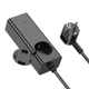 Мережевий подовжувач HOCO NS4 1 Socket Ports 1USB-A / 2USB-C PD65W QC3.0, Black - зображення 2