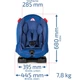Автокресло для мальчика детское "MN3X", Capsula, 9-25 kg, 0,5-6 лет, синий 102801 - изображение 2