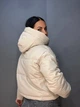 Куртка жіноча Lady Yep 9021 коротка з капюшоном демісезонна 44 молочна - зображення 7