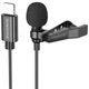 Мікрофон петличний Borofone BFK11 Elegant lavalier Lightning (2m) Black - зображення 1