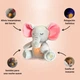 Інтерактивна м'яка іграшка-нічник дихаюча Слонік Elephant Сірий Заспокійлива плюшева іграшка Слонік - зображення 3