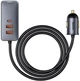 Автомобільний зарядний пристрій Baseus Share Together (3USB+Type-C) Fast Charging 120W (PPS, PD3.0, QC3.0) з виносним зарядним блоком 1.5 м для задніх пасажирів - зображення 2