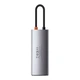 USB-хаб (концентратор) Baseus Metal Gleam Series 5-in-1 (Type-C to USB3.0*3, 4K HDMI, Type-C), CAHUB-CX0G - изображение 3