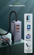 Автомобільний зарядний пристрій Baseus Share Together (3USB+Type-C) Fast Charging 120W (PPS, PD3.0, QC3.0) з виносним зарядним блоком 1.5 м для задніх пасажирів - зображення 9