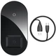 Беспроводное зарядное устройство Baseus Simple 2in1 18W Black, чёрный - изображение 2