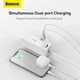 Зарядний пристрій Baseus Compact Charger 2USB 2.1A 10.5W, білий - зображення 8