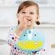 Нагрудник Skip Hop Zoo Силиконовый Единорог Бирюзовый с желтым (232204) - изображение 5