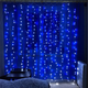 Girlanda LED ColorWay Curtain Garland 300 LED 3 x 3 m Blue (CW-GW-300L33VBL) - obraz 11