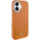 Протиударний чохол PC+Leather SGP with MagSafe для Apple iPhone 16 (6.1") Brown - зображення 1